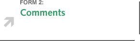 Form 2: Comments
